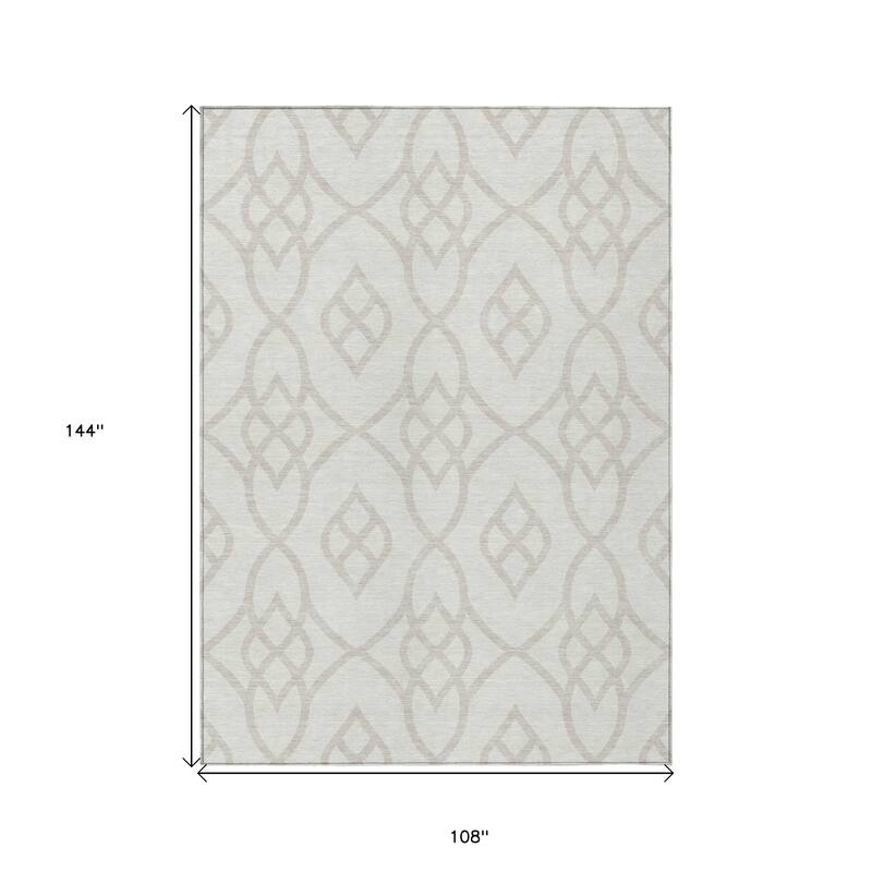 HomeRoots Trellis Transitional Rectangle Outdoor Rug