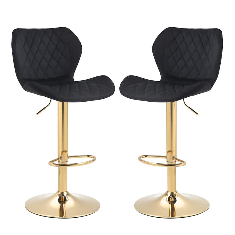 Adjustable Swivel Bar Stools Set Of 2