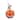 National Tree Company 15 in. Orange and 11 in. Red Metal Tabletop Pumpkin Decoration