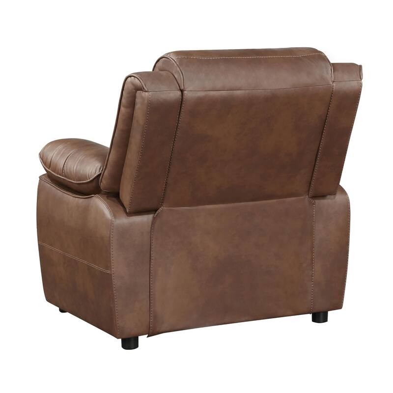 Worthington Dark Brown Padded Arm Accent Chair