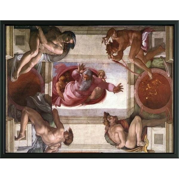 Shop Easy Art Prints Michelangelo S Dividing Water From Heaven