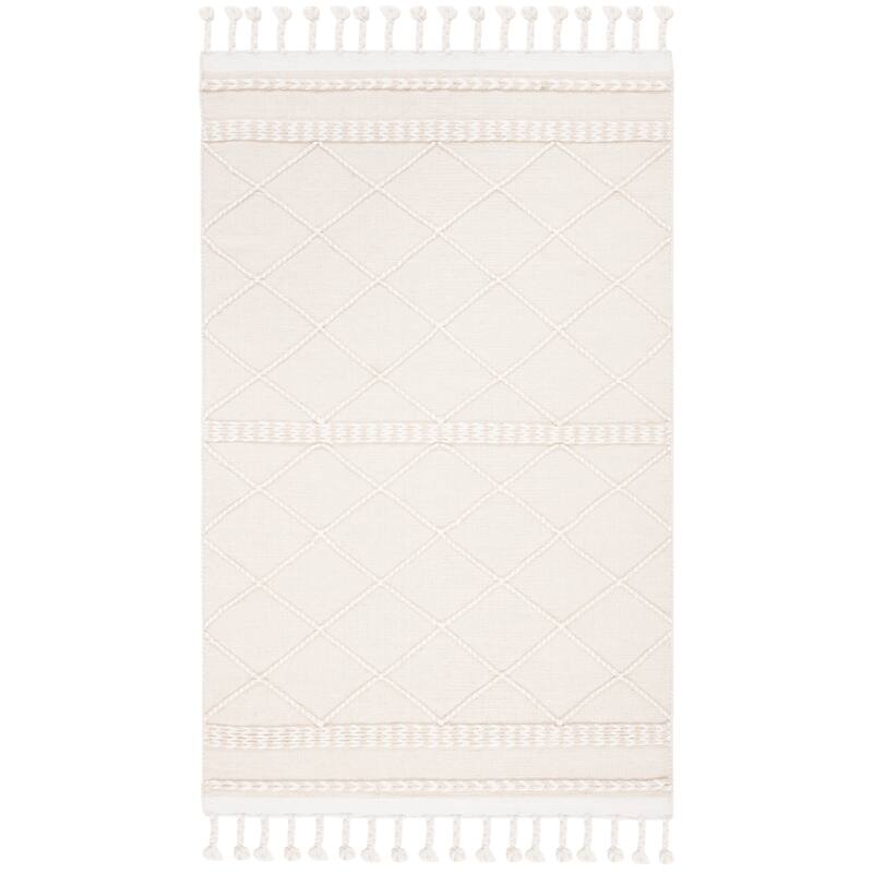 SAFAVIEH Handmade Casablanca Caty Moroccan Wool Tassel Rug