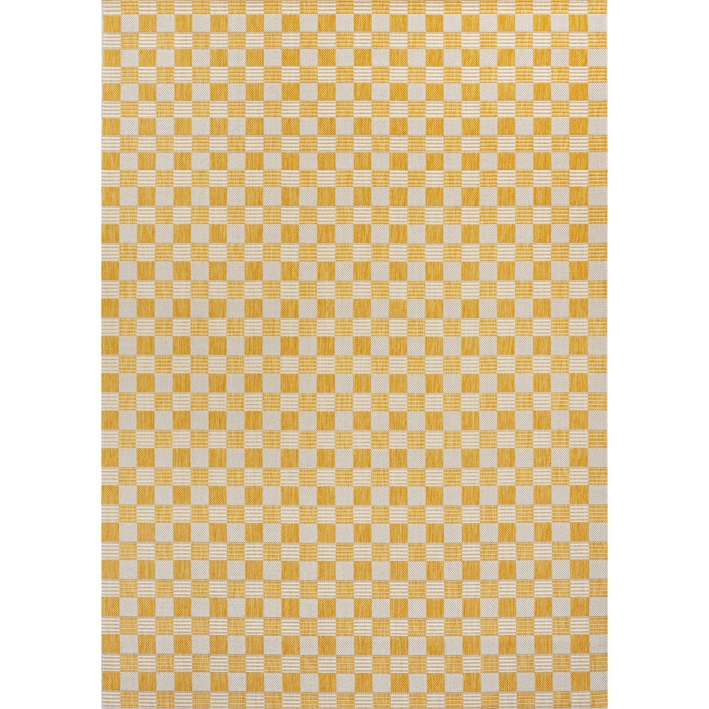 JONATHAN Y Maribel Traditional Cottage Checkerboard Green/Cream Indoor/Outdoor Area Rug