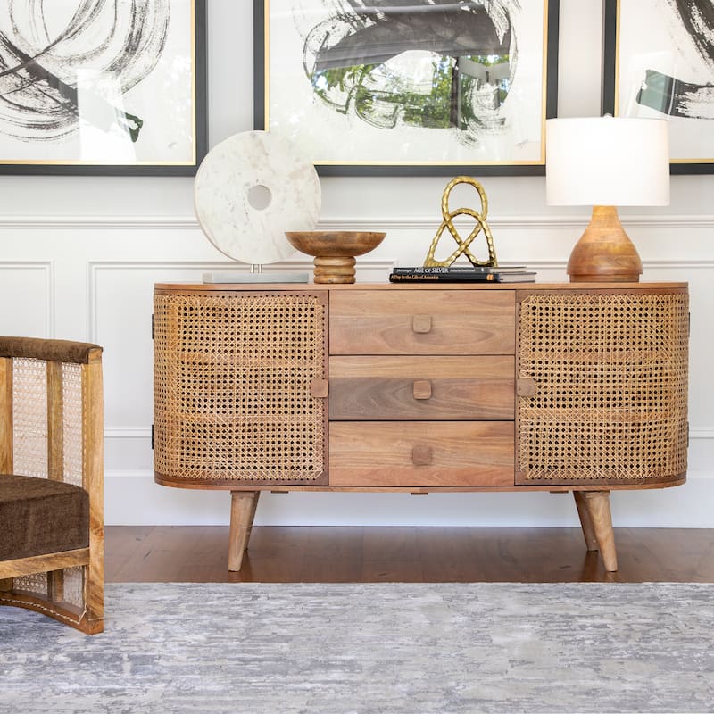 Handmade Wood Bowl with Turned Ring Pedestal, Decorative Kitchen and Home Decor, Natural, 12 L x 12 W x 5 H - 12" x 12" x 5"
