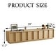 preview thumbnail 5 of 25, 78.74" Modern TV Stands with Brown Wood Grain,Mid Century Media Console With 4 Cabinets