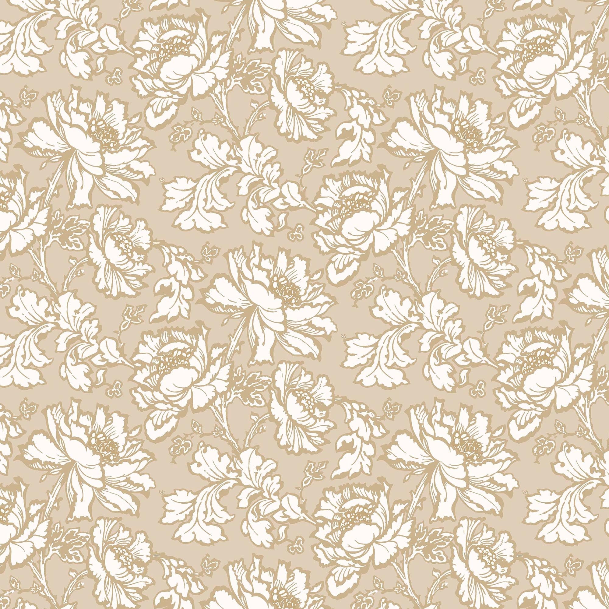 Laura Ashley Tamara Gold Wallpaper
