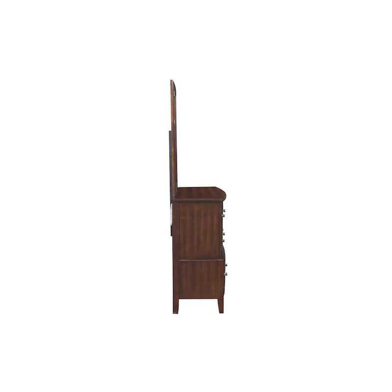 Bedroom Furniture Dark Cherry Finish Wooden Furniture