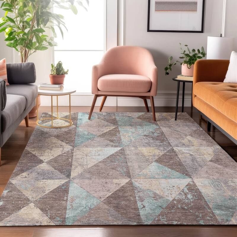 Premium Washable Super Soft Diamond Mosaic Mayfield Rug
