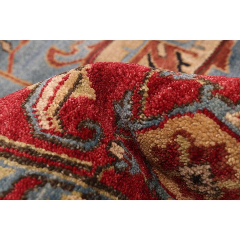 ECARPETGALLERY Hand-knotted Serapi Heritage Dark Red Wool Rug - 8'10 x 12'1