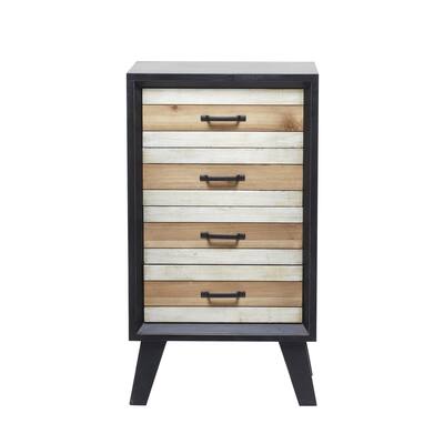 Wooden Room Cabinet - Black - Roche River Decor