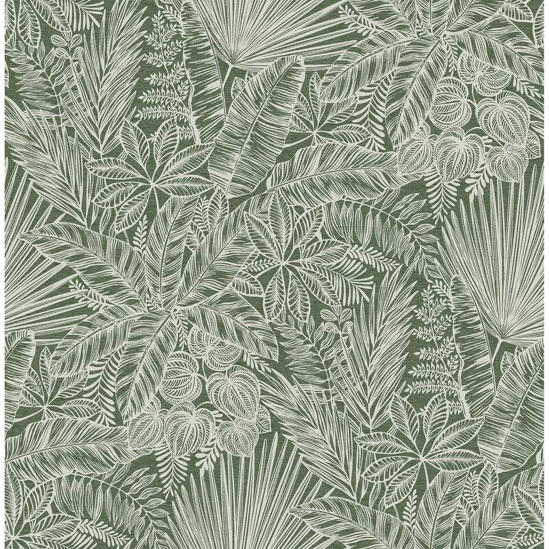 A-Street Prints Vita Green Botanical Wallpaper