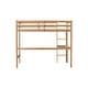 preview thumbnail 15 of 15, Twin High Loft Bed with Safety Guardrail,Built-in desk,Ladder