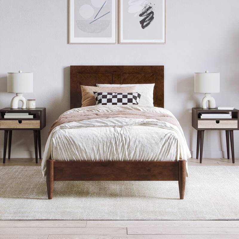 Berkshire Solid Wood Low Profile Platform Bed