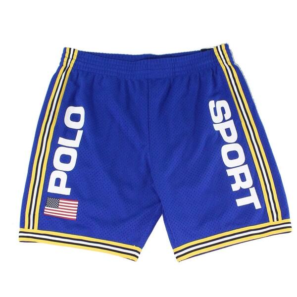 Shop Polo Ralph Lauren Mens Activewear Blue Xs Varsity Trim
