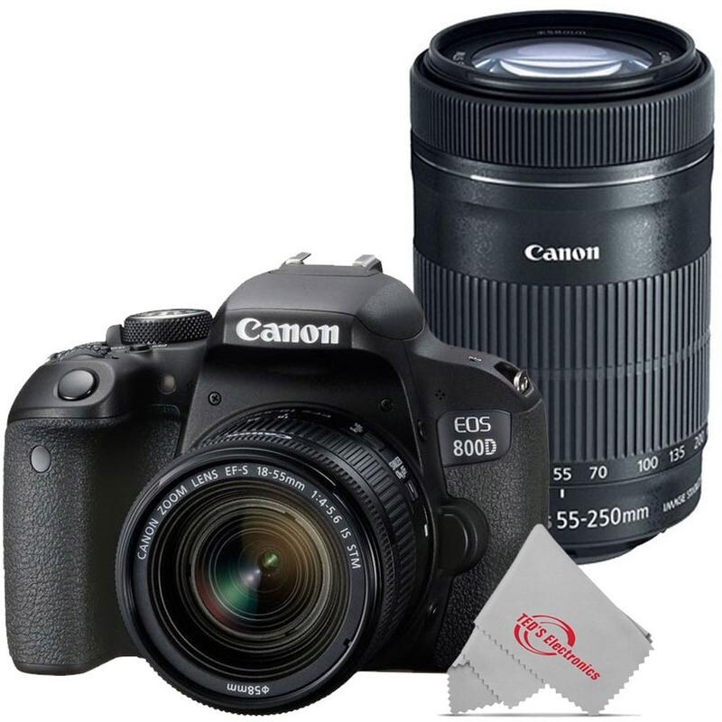 Shop Canon Eos 800d Rebel T7i 24 2mp Dslr Camera With 18 55mm With Canon 55 250 Is Ii Lens Overstock 31889718 But it also matches these more advanced cameras in. canon eos 800d rebel t7i 24 2mp dslr camera with 18 55mm with canon 55 250 is ii lens