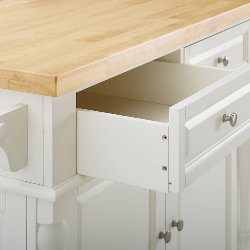 Crosley Oxford Butcher Block Kitchen Island - 47.75 "W x 23 "D x 35.75 "H