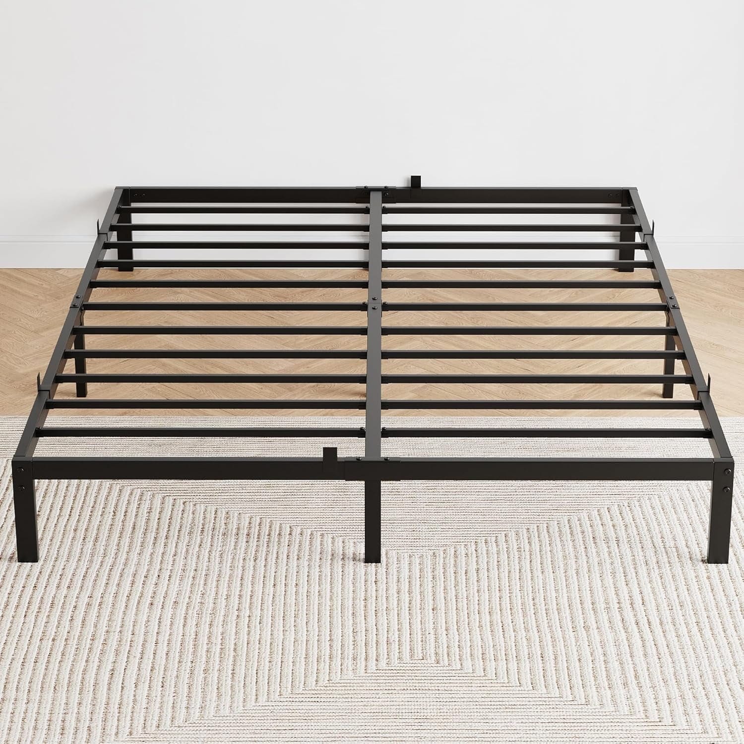 10" Full Metal Bed Frame, Black, Heavy Duty