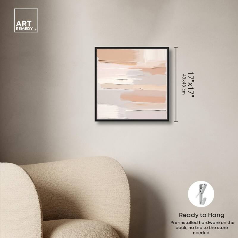 Roseate Cream Tones I Canvas by Art Remedy