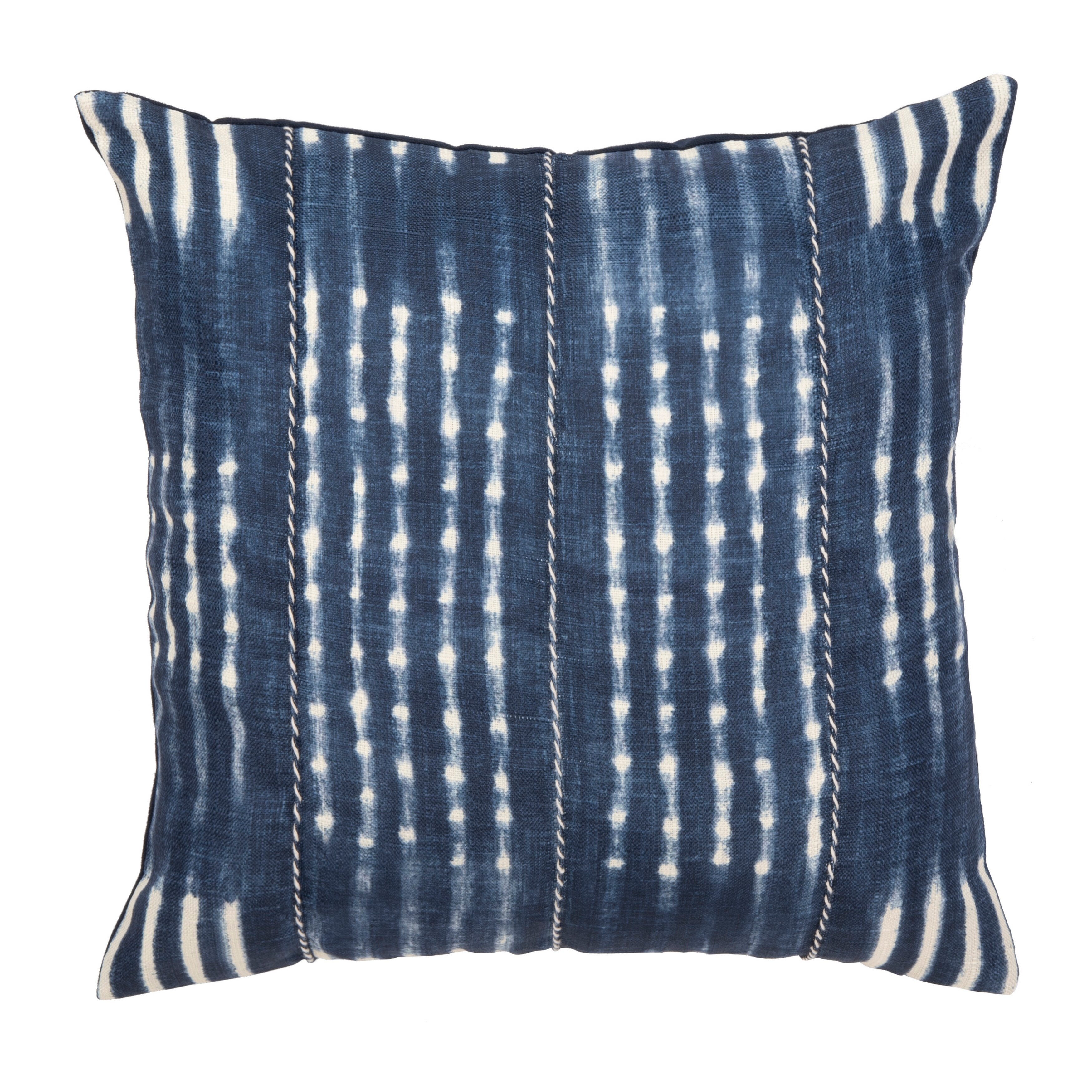 Shop Safavieh Laurena Decorative Pillow Navy Creme Overstock