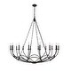 preview thumbnail 1 of 6, Arabella 16 Light Chandelier - Matte Black