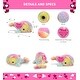 preview thumbnail 2 of 4, DolliBu Happy Mother’s Day Plush Rainbow Whale with Pink Heart Message - 7 inches