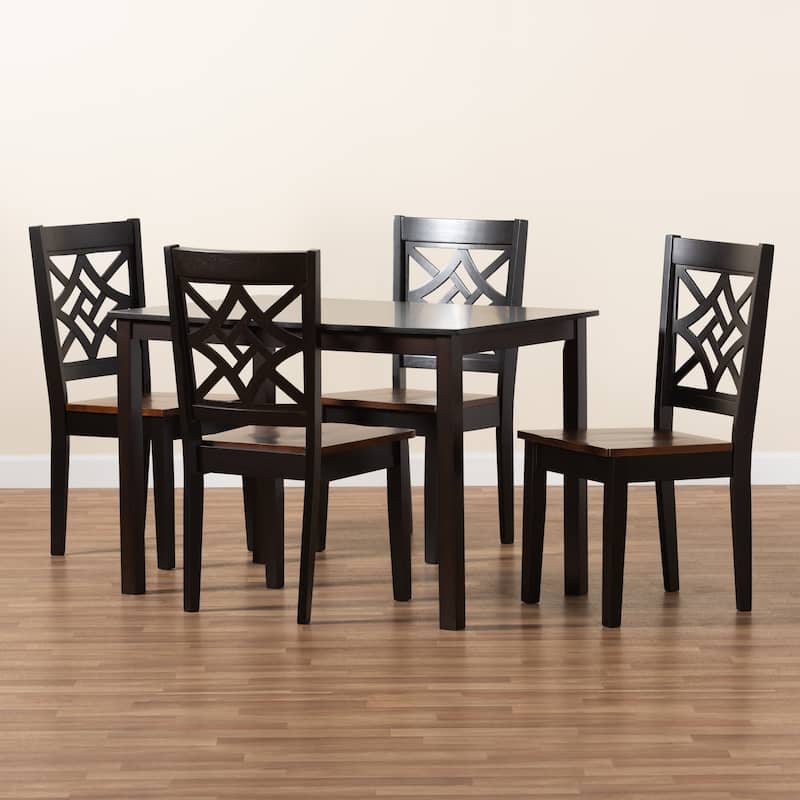 Nicolette Modern and Contemporary Transitional 5-PC Dining Set