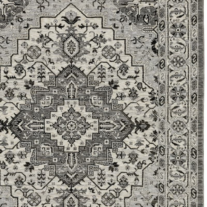 HomeRootsMedallion Traditional Rectangle Area Rug