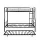 preview thumbnail 12 of 46, 2 In 1 Full XL Over Queen Metal Bunk Bed With Trundle,Save Space