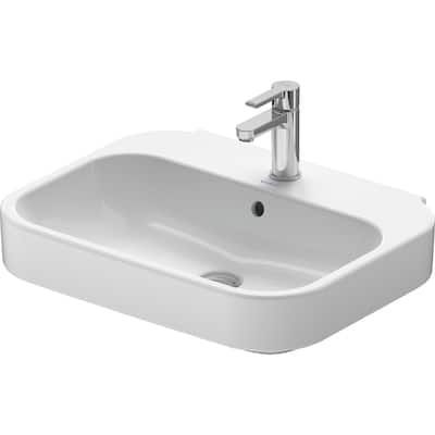 Duravit Happy D.2 23-5/8" Rectangular Ceramic Wall Mounted Bathroom