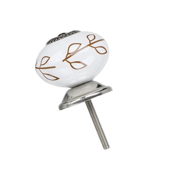 Ceramic Knobs Vintage Knob Drawer Round Pull Handle Furniture Door Cabinet Cupboard Wardrobe Dresser Decorative #1 - 1pcs