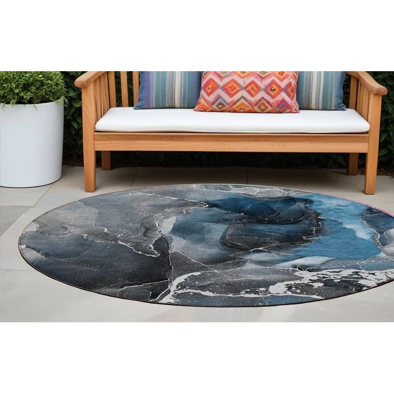 Bax Artistic Abstract Weather Resistant Modern Chic Outdoor Rug