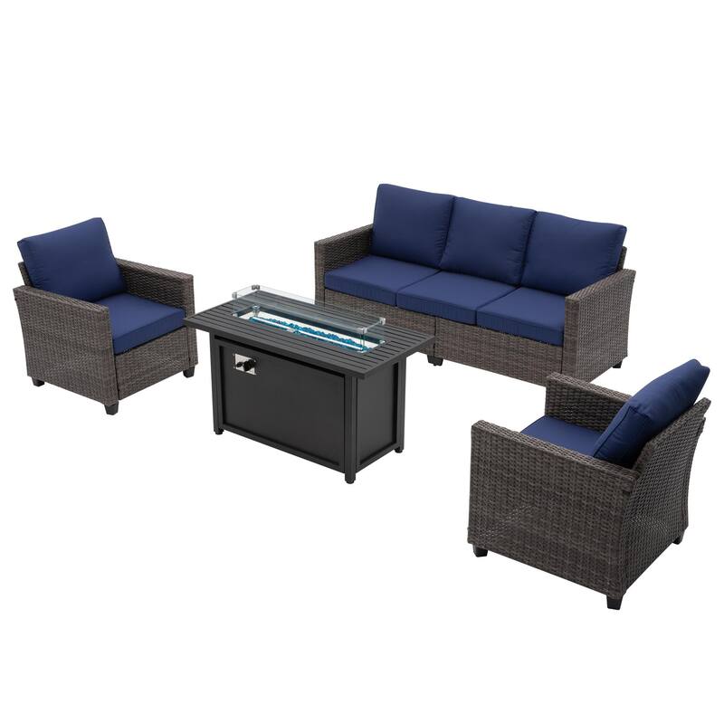 5 - Person Outdoor Seating Group with Cushions
