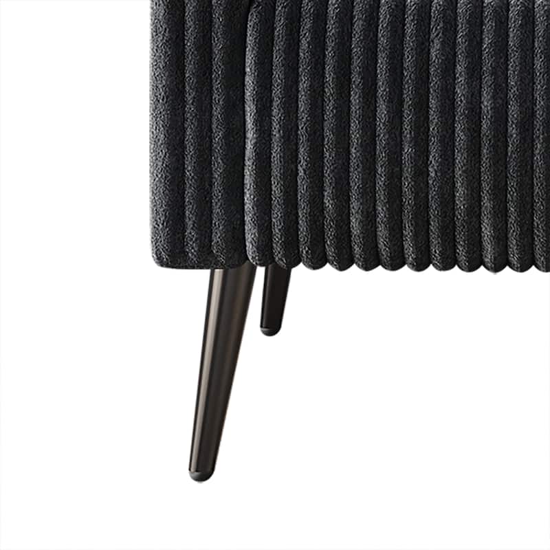 CraftPorch Corduroy Modern and Glamorous Velvet Upholstered Loveseat