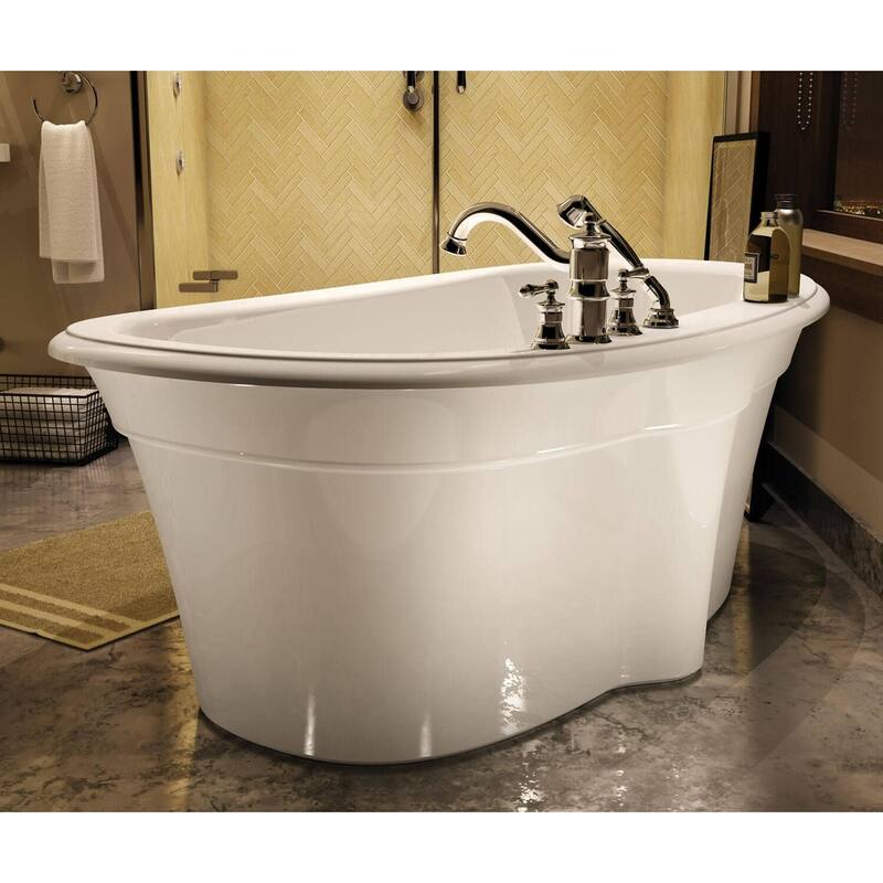 Maax 105744-000 Ella Sleek 66" Free Standing Acrylic Soaking Tub with