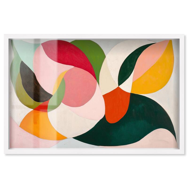 Color Fusion Shadowbox by Art Remedy - White - 30" x 20"