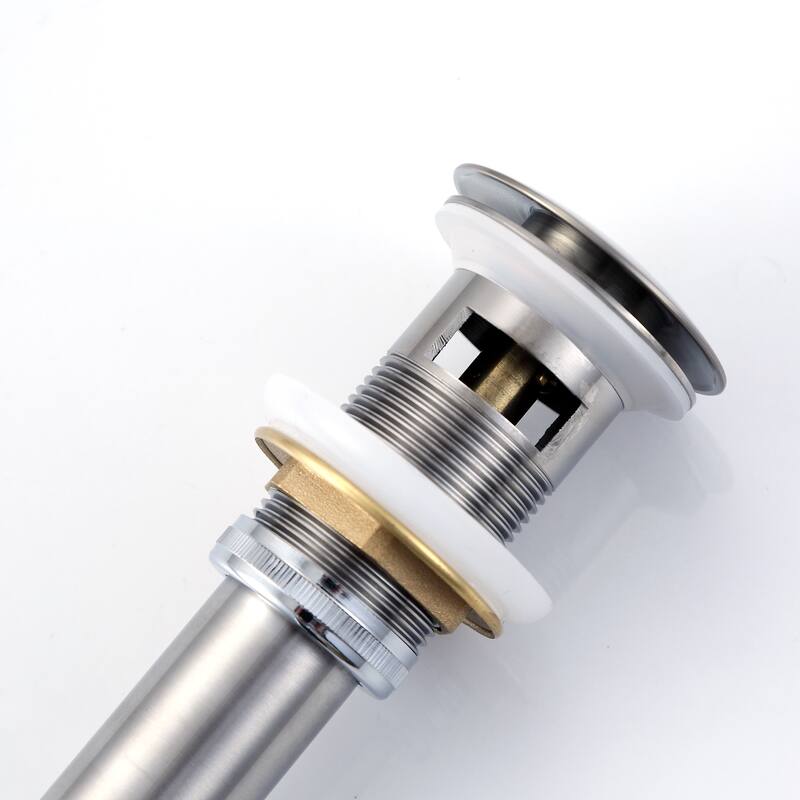 Luxier DS02T Bathroom Sink Push PopUp Drain Stopper with Overflow