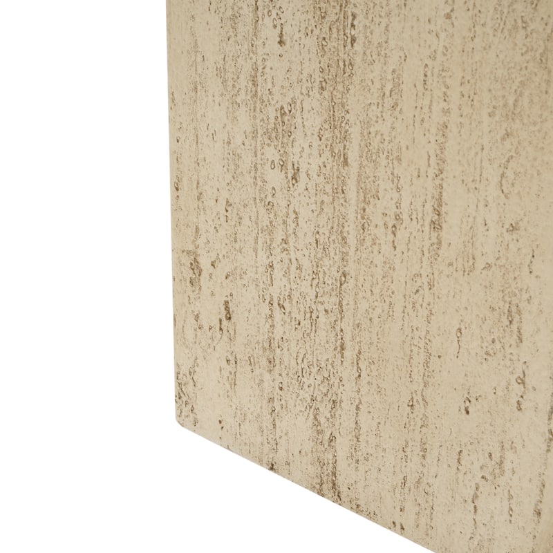 MGO Handmade Rectangle Planter Box, 27''H, Travertine