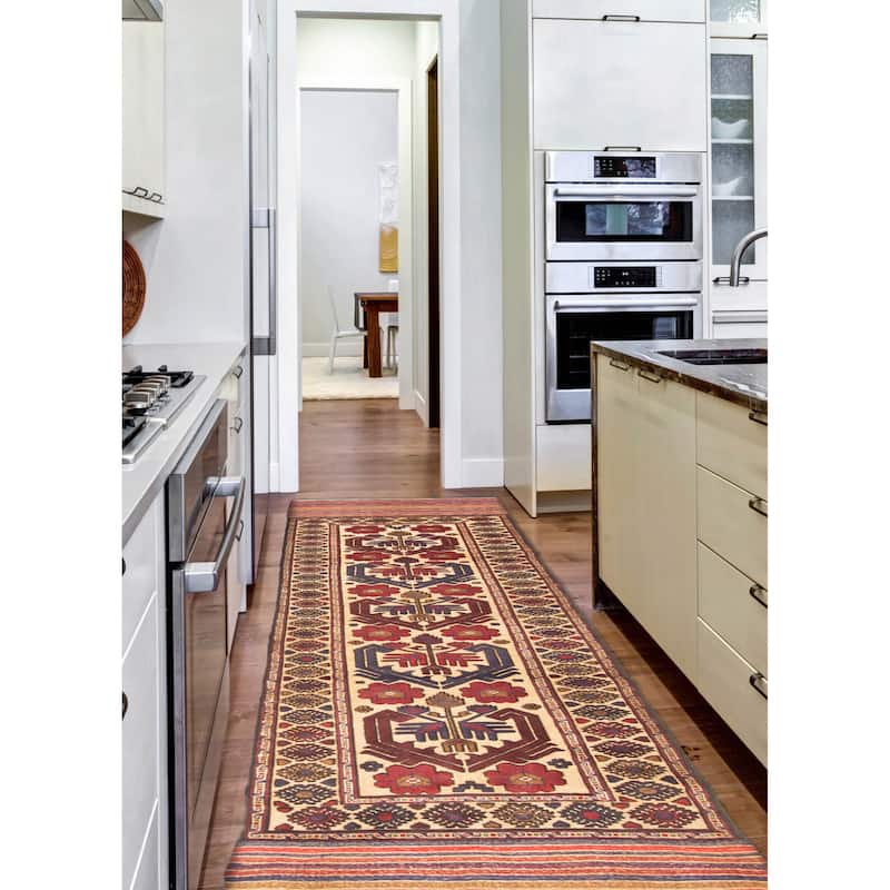 Teimani Beige Rug 2'9" x 12'2" - 2'9 x 12'2