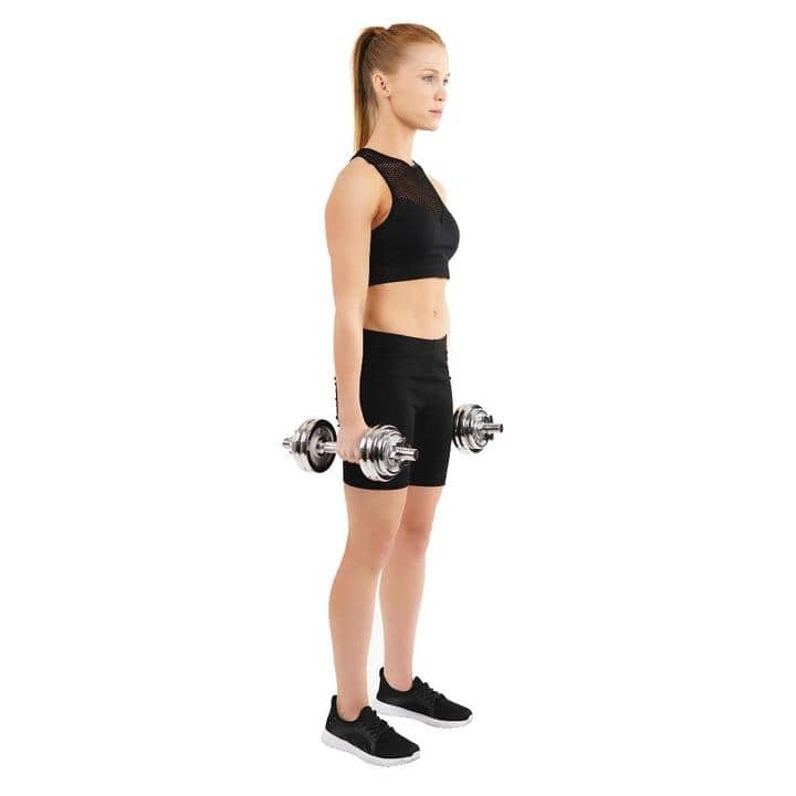Sunny Health & Fitness No. 014 Chrome 33 Pound Dumbbell Set