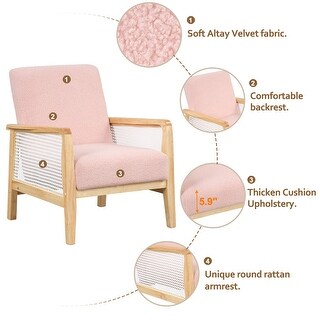 Pink Rattan Mesh Lounge Sofa Chair Sofa Stools Fireside Chair Bed Bath Beyond 39285852