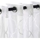preview thumbnail 6 of 7, Superior Modern Geometric Lattice Sheer Curtain Set with 2 Panels