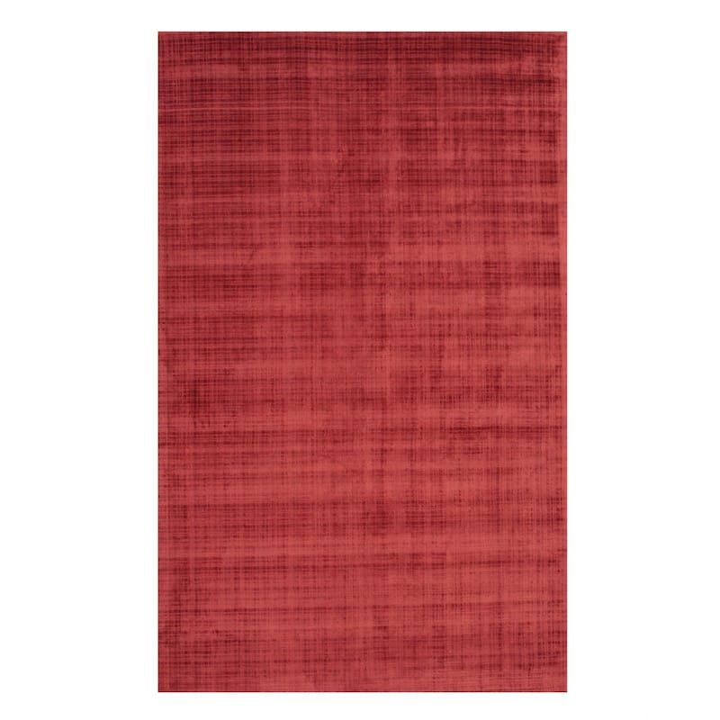 Handwoven Contemporary Solid Milano Rug - 9' x 12' - Red