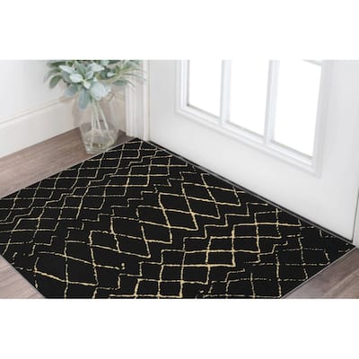 Loniv Power Loomed Abstract Modern Area Rug By HomeRoots - 60' X '36' X '0.5
