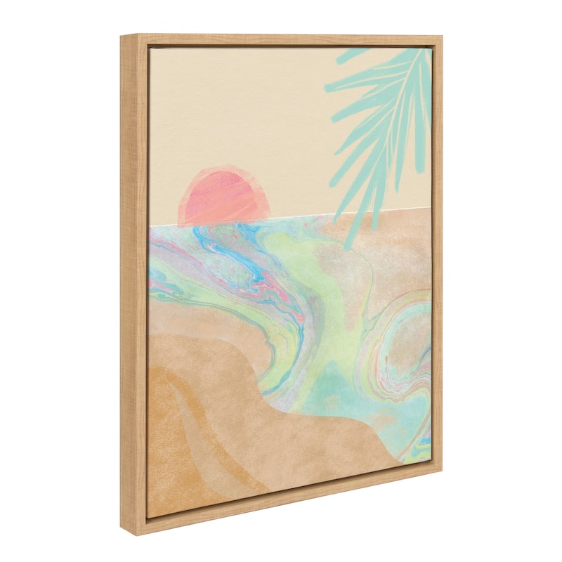 Kate and Laurel Sylvie Satisfy My Soul Framed Canvas by Kasey Free