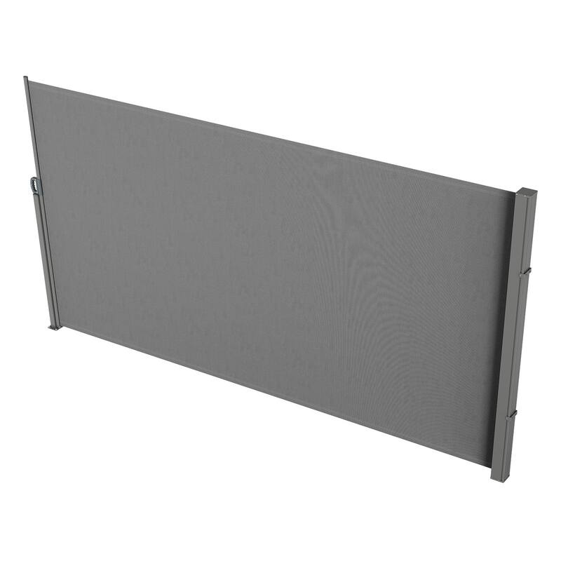 71''x 138'' Outdoor Patio Privacy Screen Awning with Retractable Handle