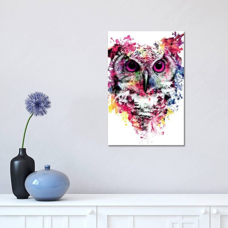 iCanvas "Owl I" by Riza Peker Canvas Print - 18x12x1.5