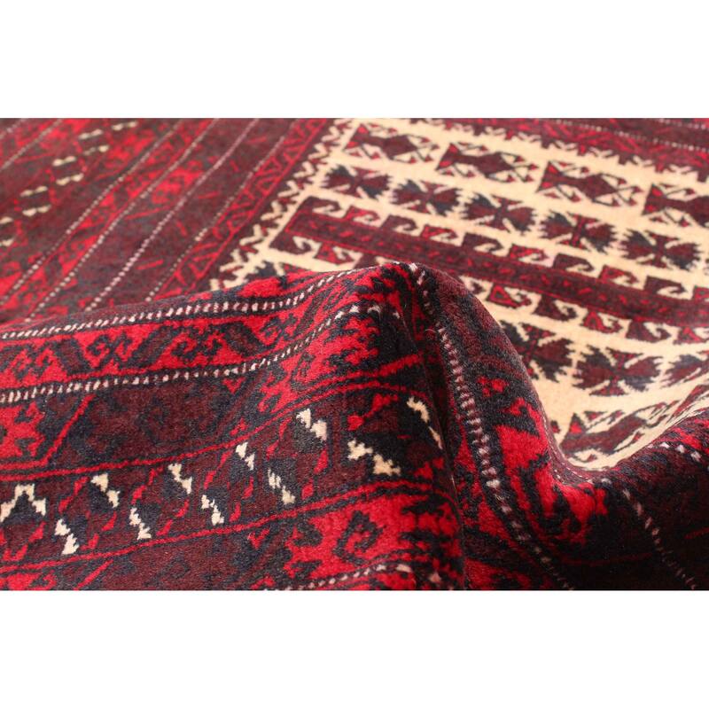 ECARPETGALLERY Hand-knotted Teimani Beige Wool Rug - 3'0 x 4'4