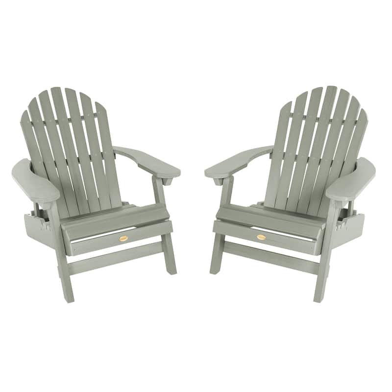Highwood Hamilton Reclining Adirondack Chairs (Set of 2) - Eucalyptus