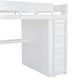 preview thumbnail 12 of 16, White Full Size Wooden Loft Bed with Wardrobe, Desk, Drawers, Shelves for Bedroom