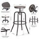 preview thumbnail 17 of 23, Carbon Loft Sofia Swivel Bar or Counter Height Stool (Set of 2)